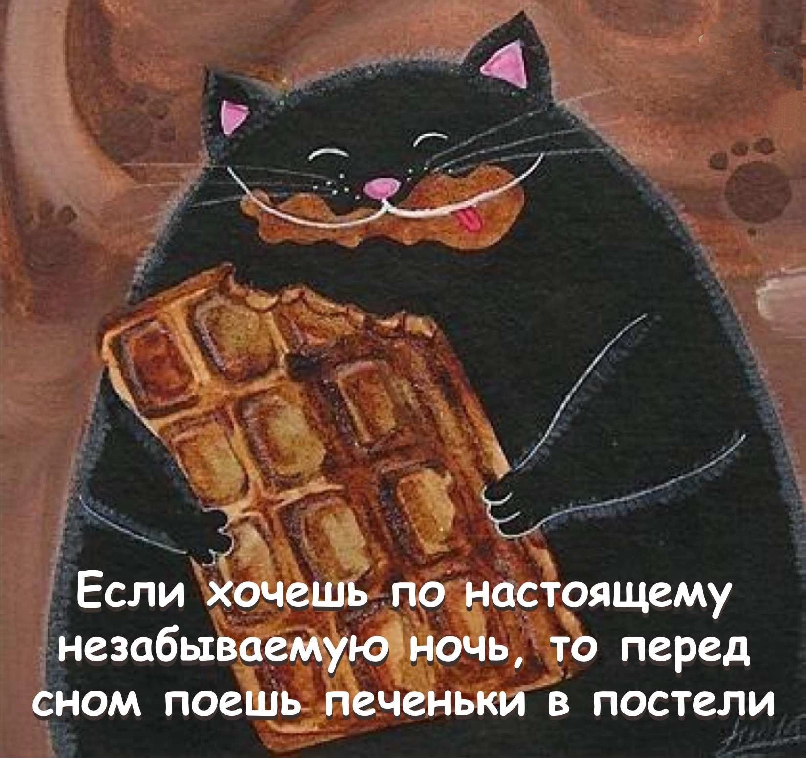 Если хочешь по настоящему незабываеМуюіночь то перед сном поешь печеньки в постели