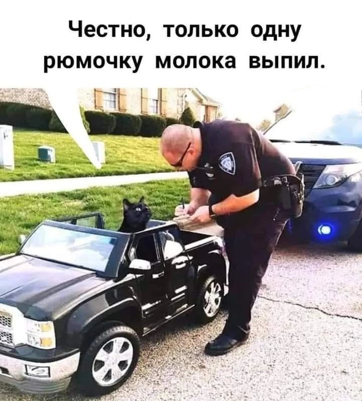 Честно только одну рюмочку молока выпил