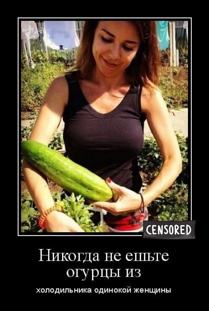 сейвоию Никогда не ешьте огурцы из холодильника одинокой женщины