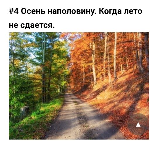 4 Осень наполовину Когда лето не сдается