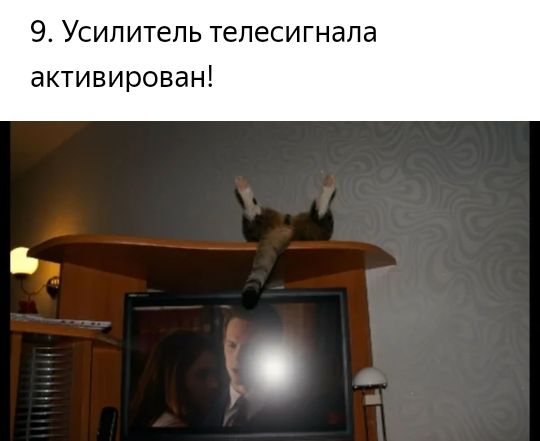 9 Усилитель телесигнала активирован
