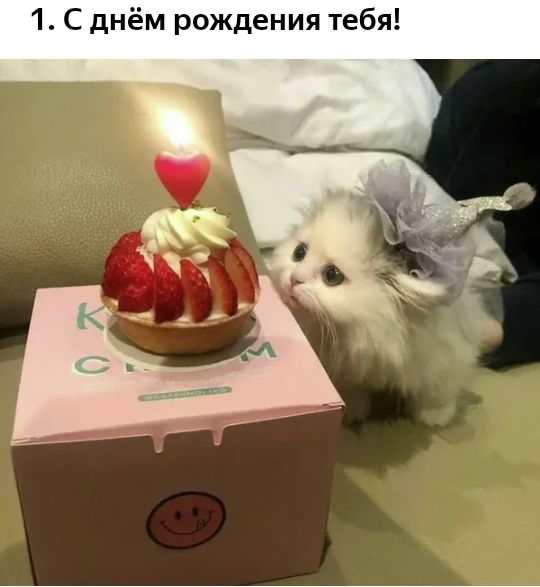 1 С днём рождения тебя