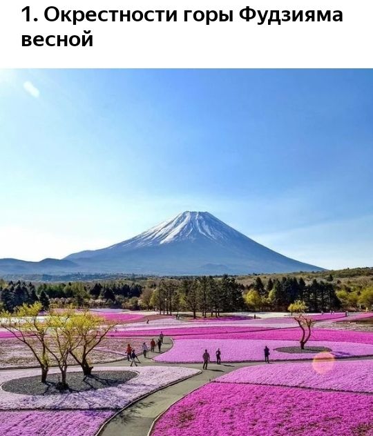 1 Окрестности горы Фудзияма весной