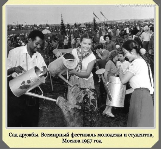 Сад дружбы Всемирный фесппш молодежи в пудевтон Мпша1957 юд