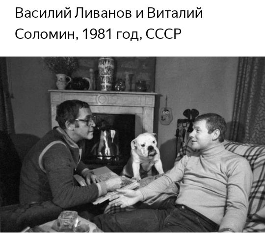 Василий Ливанов и Виталий Соломин 1981 год СССР