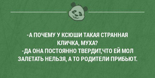 _а А ПОЧЕМУ У КСЮШИ ТАКАЯ БТРАННАЯ КЛИЧКА МУХА дА ПНА ПОСТОЯННП ТВЕРДИТНТО ЕЙ МОП ЗАЛЕГАТЬ НЕЛЬЗЯ А П РПДИТ Ели ПРИБЬЮТ виЫпА