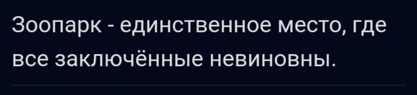 Зоопарк единственное МЭСТО где все ЗЗКПЮЧЁННЫЕ НЕВИНОВНЫ