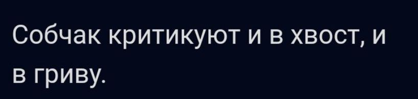 Собчак критикуют и в хвост и в гриву