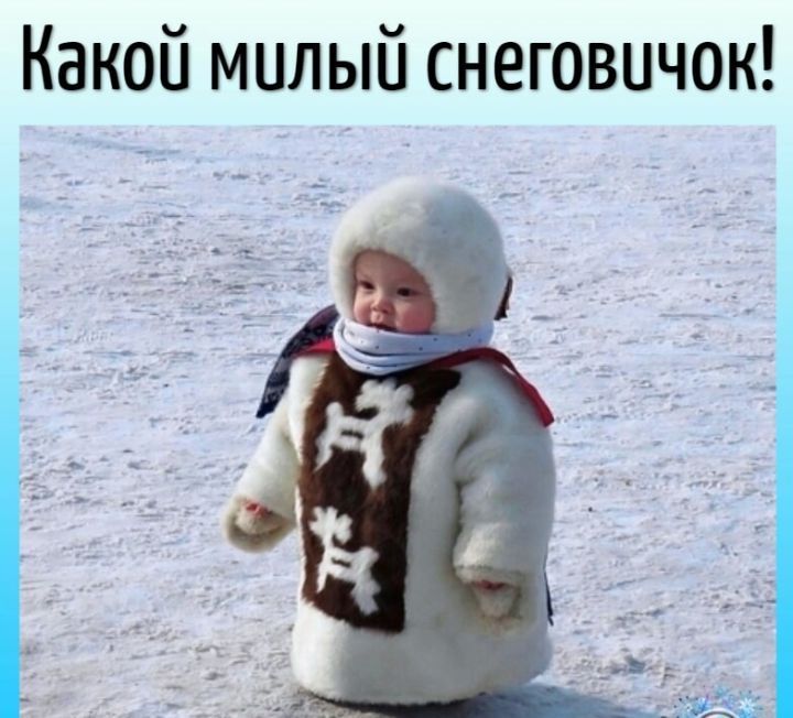 Какой милый снеговпчок