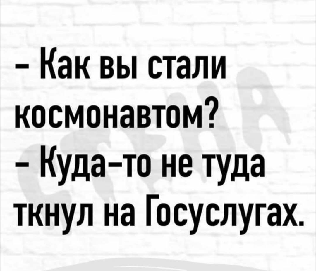 Как вы стали космонавтом Куда то не туда ткнул на Госуслугах