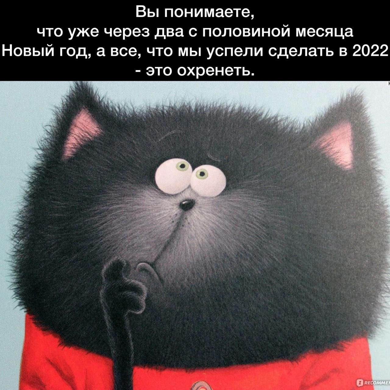 Вы понимаете что уже через два с половиной месяца Новый год а все что мы успели сделать в 2022 это охренеть