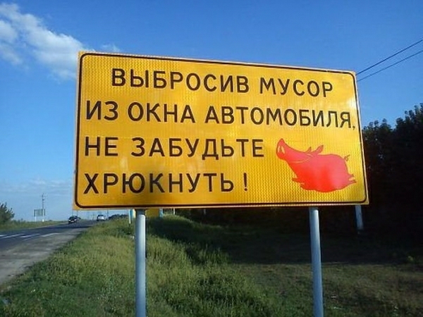 ВЫБРОСИВ МУСОР ИЗ ОКНА АВТОМОБИЛЯ НЕ ЗАБУДЬТЕ