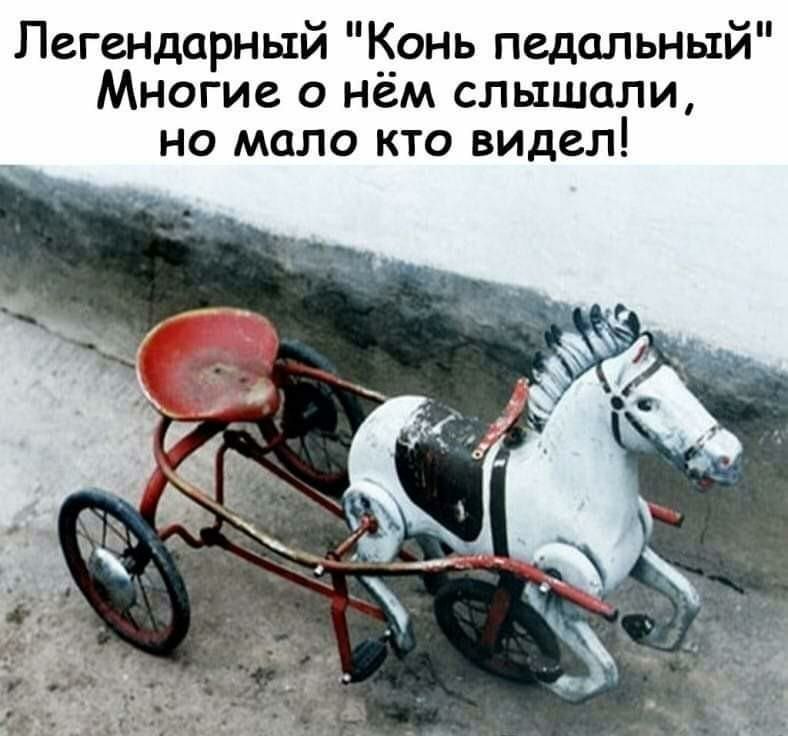 Легендарный Конь педальный Многие о нем слышали но мало кто видел