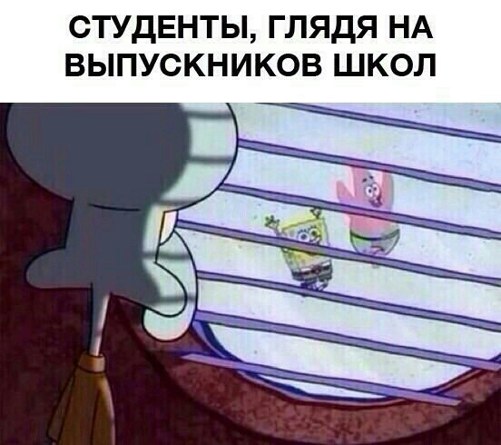 студенты глядя НА выпускников школ