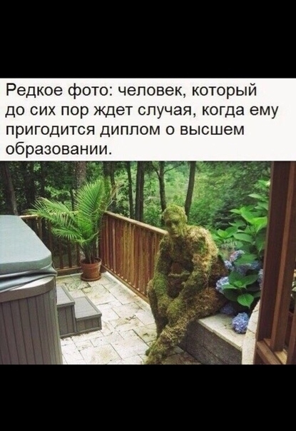 Редкое фото человек который до сих пор ждет случая когда ему пригодится диплом о высшем образовании