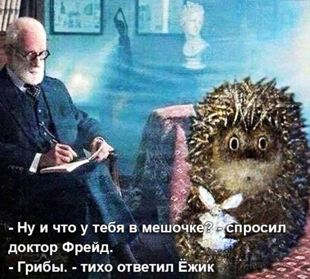 Ну и что у тебя в мешъЧ доктор Фрейд ЁЁ Грибы тихо отВетил Ё ик