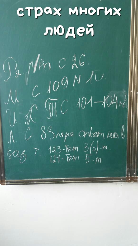 страх мноГих лЮдей