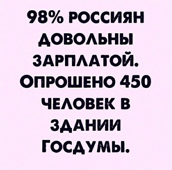 98 Россиян Аовомны ЗАРПААТОЙ опрошвно 450 чыюввк в ЗААНИИ госдумы