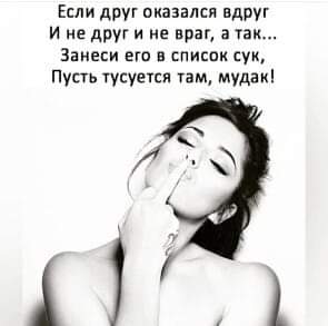 Если друг оказался вдруг и не друг и не враг а так занеси его и спит сух Пусть тусуеся гам мудаиі
