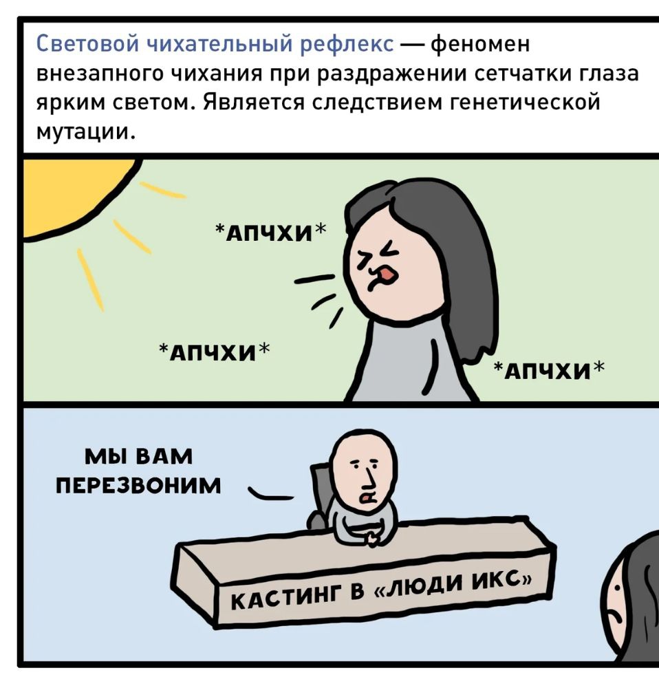 Рефлекс чихания схема