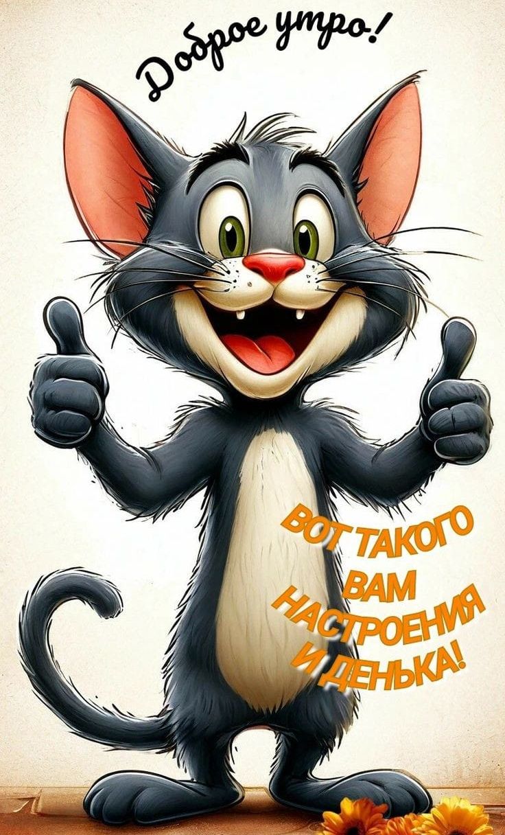 Доброе утро! ВОТ ТАКОГО ВАМ НАСТРОЕНИЯ И ДЕНЬКА!