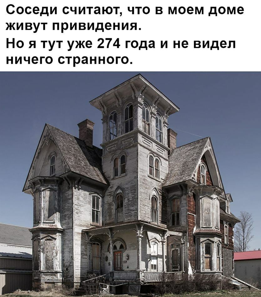 Соседи считают что в моем доме живут привидения Но я тут уже 274 года и не видел ничего странного