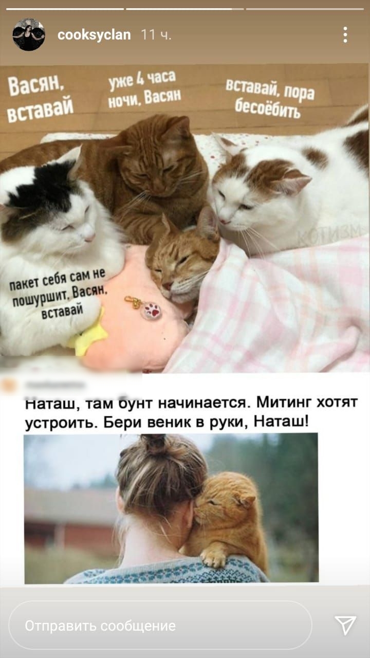 наташ там бунт начинается Митинг хотят устроить Бери веник в руки Наташ
