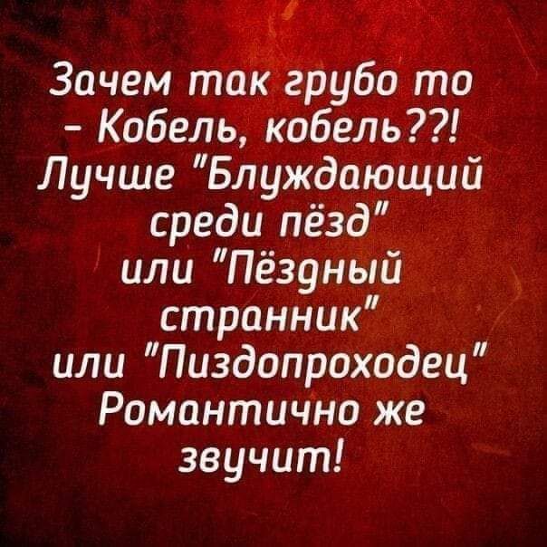 Зачем т грубото Кобель кобель77 Лучше Блуждающии среди пёзд или Пёздный странник или Пиздопроходец Романтично же звучит