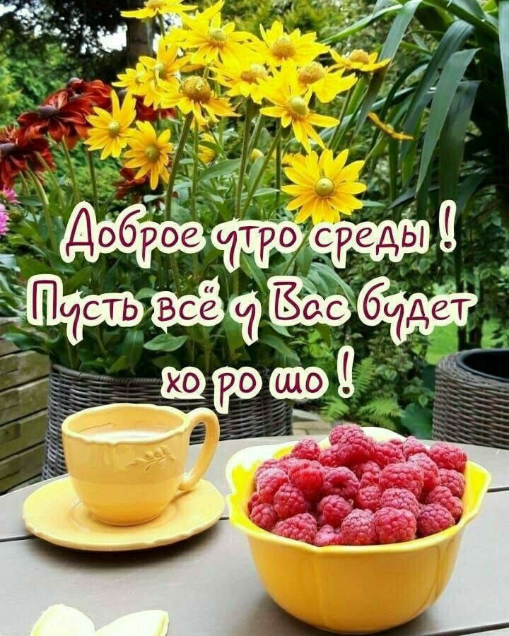 Доброе утро среды ! Пусть всё и Вас будет хо ро шо !