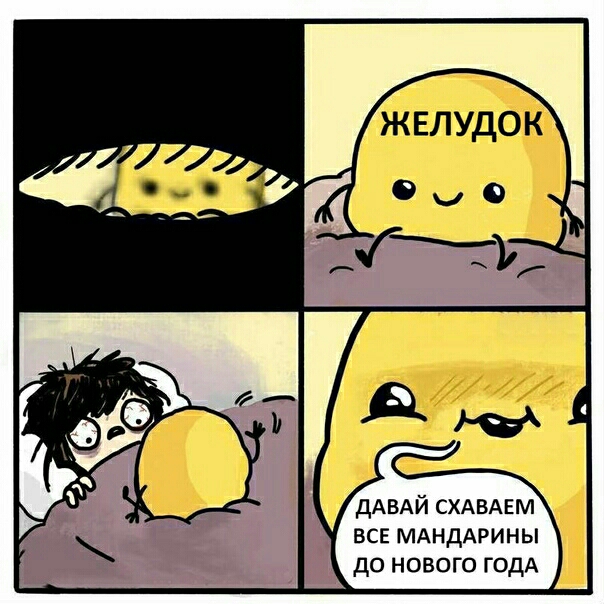 жвлудок дАВАЙ СХАВАЕМ все МАНДАРИНЫ до нового ГОДА