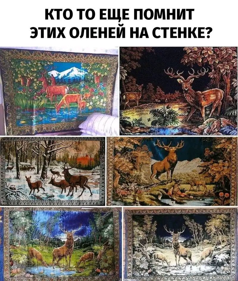КТО ТО ЕЩЕ ПОМНИТ 3 их ОЛЕНЕИ НА СТЕНКЕ
