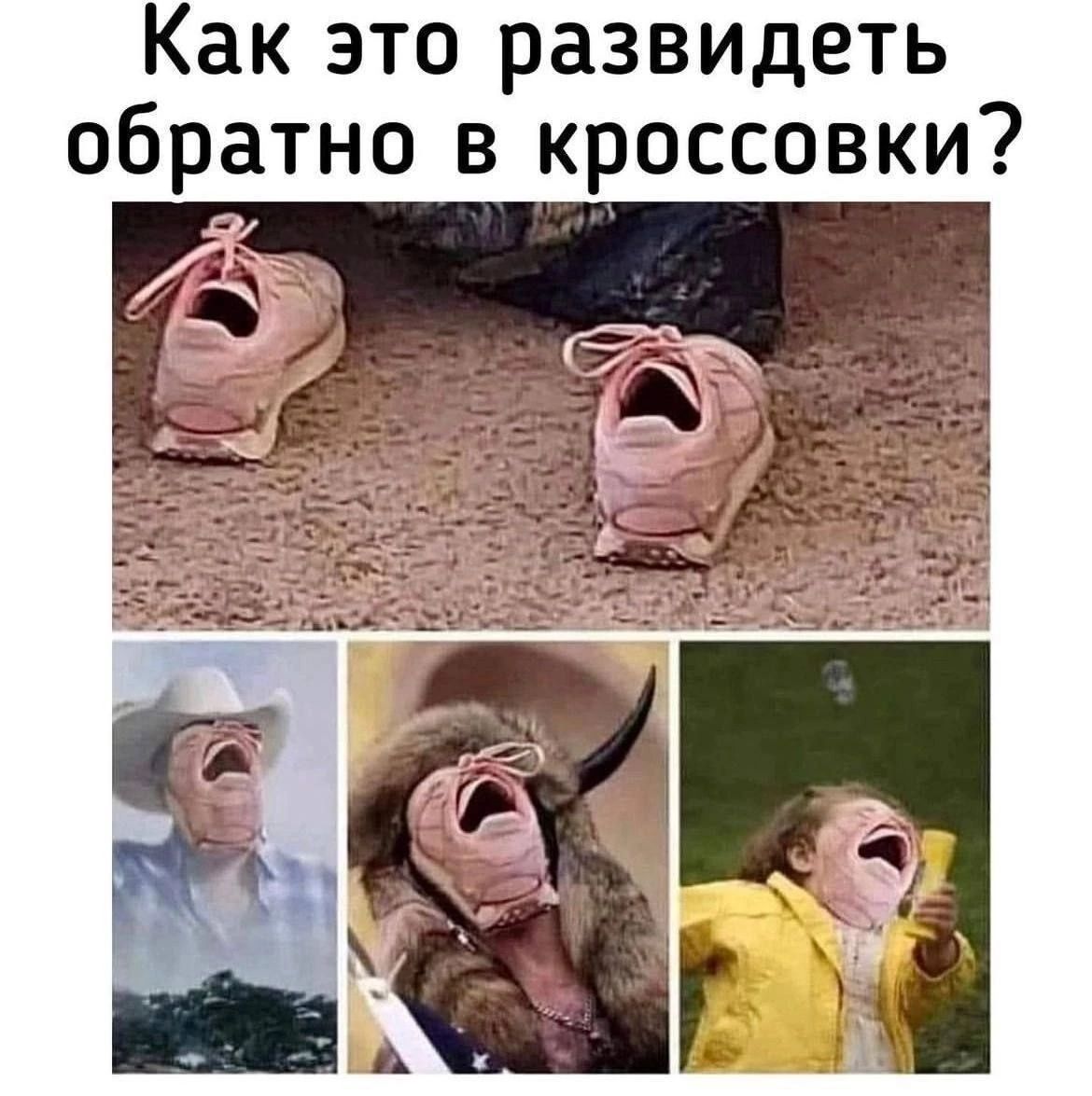 Как это развидеть обратно в кроссовки
