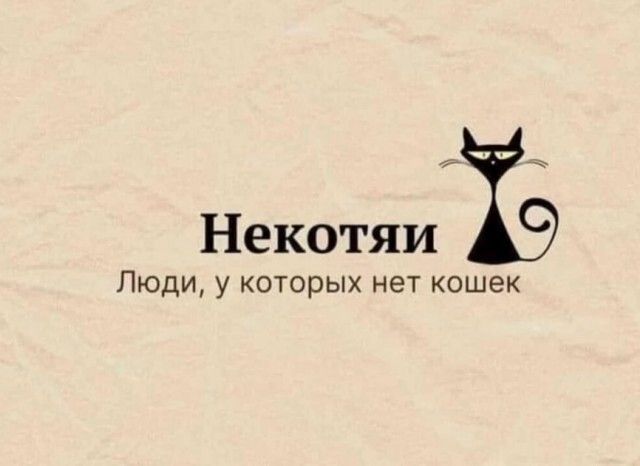 Некотяи Ъ Пюди у которых нет кошек
