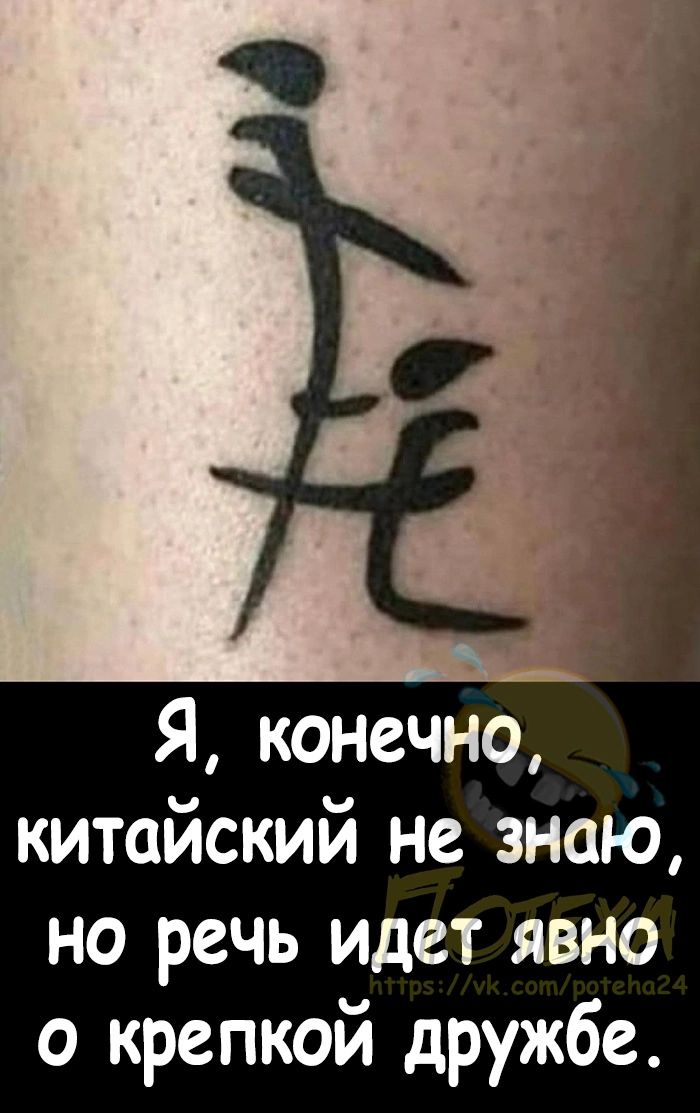 Я конечно китайский не знаю но речь идет явно с крепкой дружбе