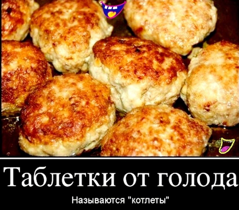 Таблетки от голода Называются котлеты