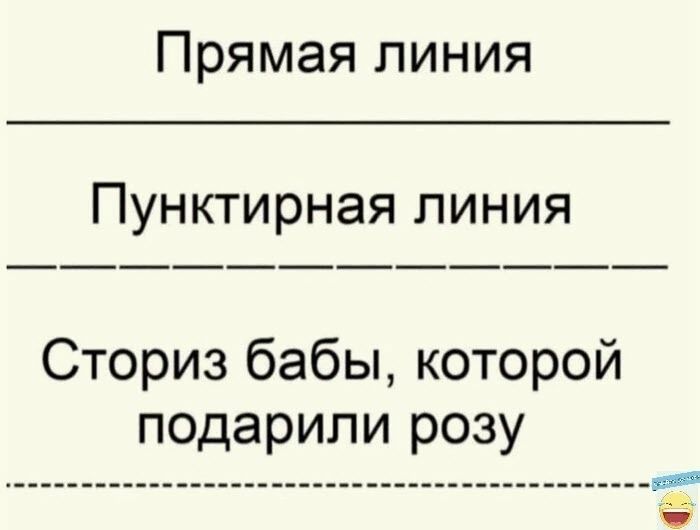 Прямая линия Пунктирная линия Сториз бабы которой подарили розу я