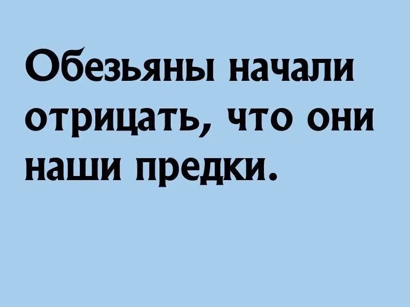 Обезьяны начали отрицать что они наши предки