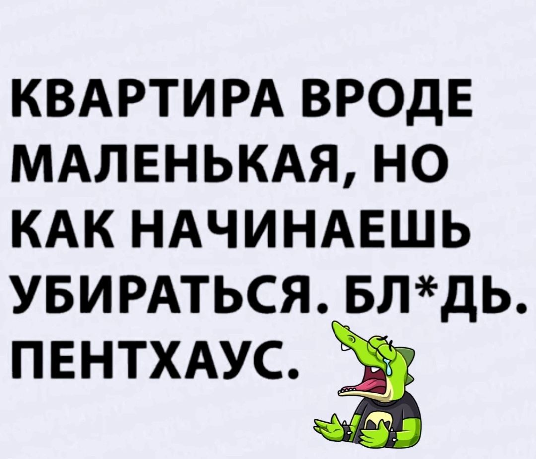 КВАРТИРА ВРОДЕ МАЛЕНЬКАЯ НО КАК НАЧИНАЕШЬ УБИРАТЬСЯ БЛДЬ ПЕНТХАУС