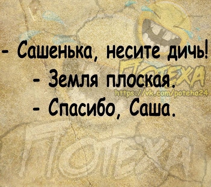 Сашенька несите дичь Земля плоскаядд Спасибо Саша