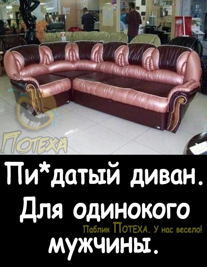 Пидатый диван Для одинокого мужчины