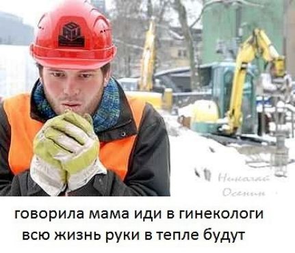 говорила мама иди в гинекологи всю жизнь руки в тепле будут