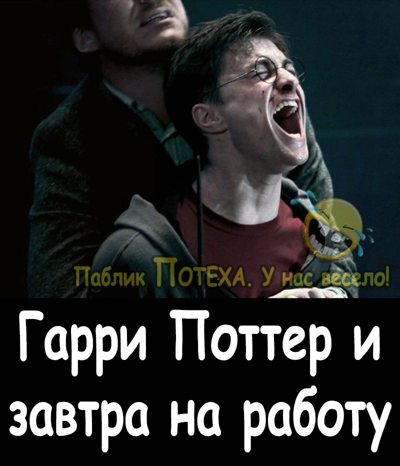 Э ёъ й Гарри Поттер и завтра на работу