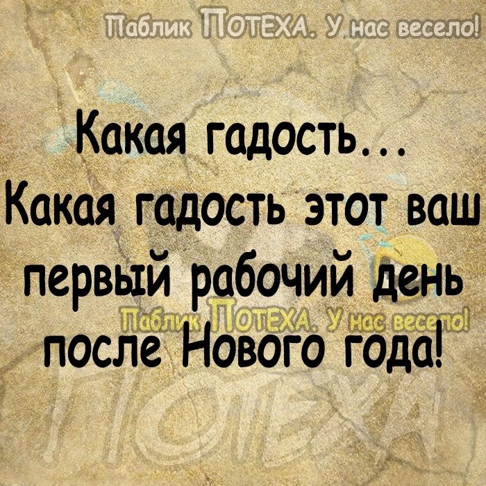 _ Какая гадость Какая гадость этот ваш первый рабочий день _ послеНовОго года1