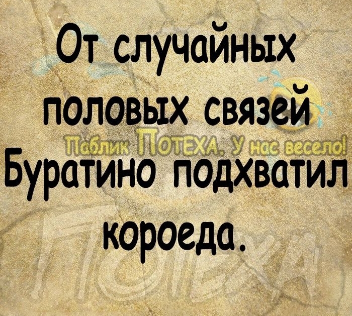 От случайных половых связейа _ 9611171 от Буратино подхватил короеда