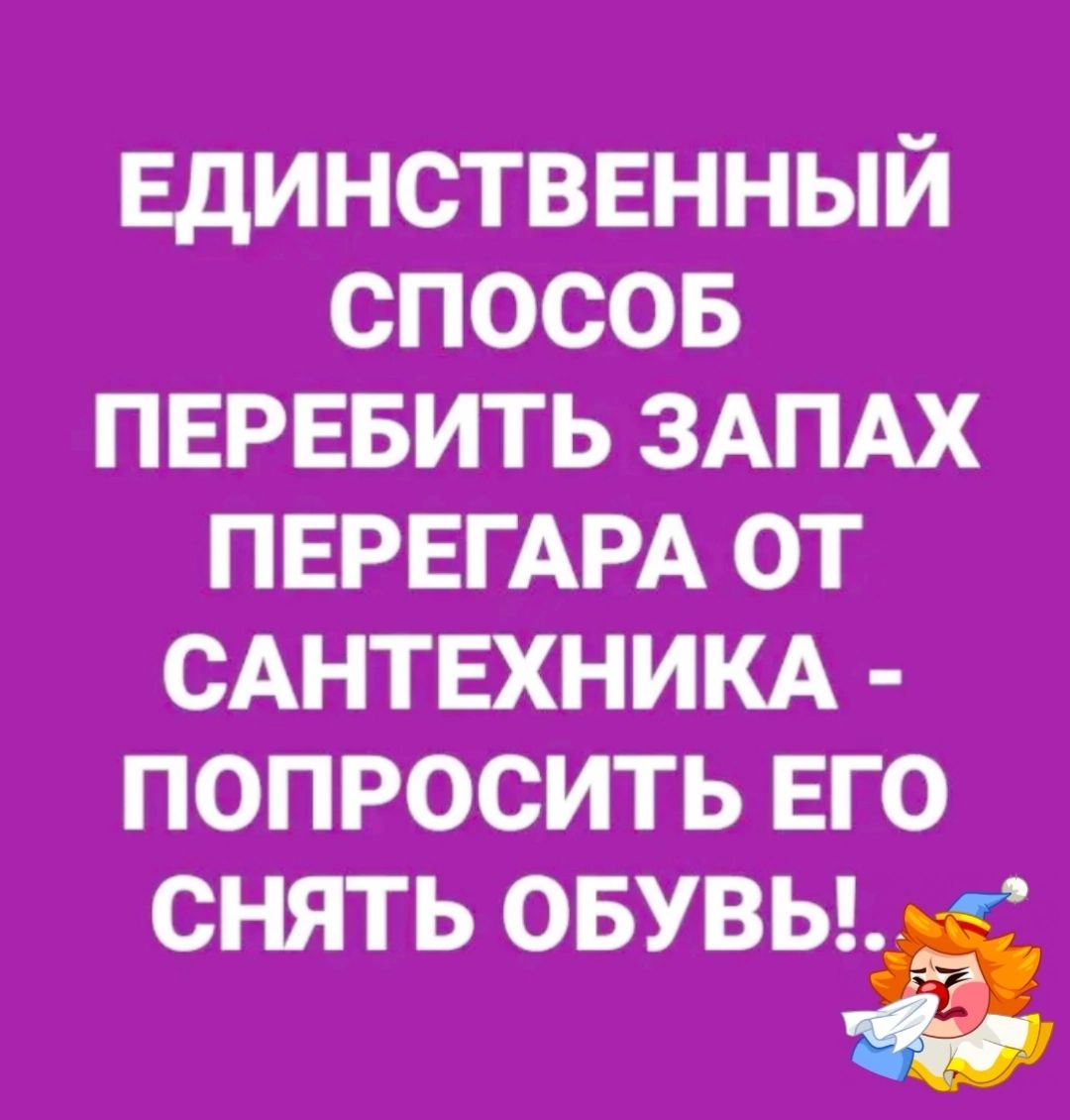 Единственный спосов пврввить ЗАПАХ ПЕРЕГАРА от САНТЕХНИКА попросить его снять овувыЁ