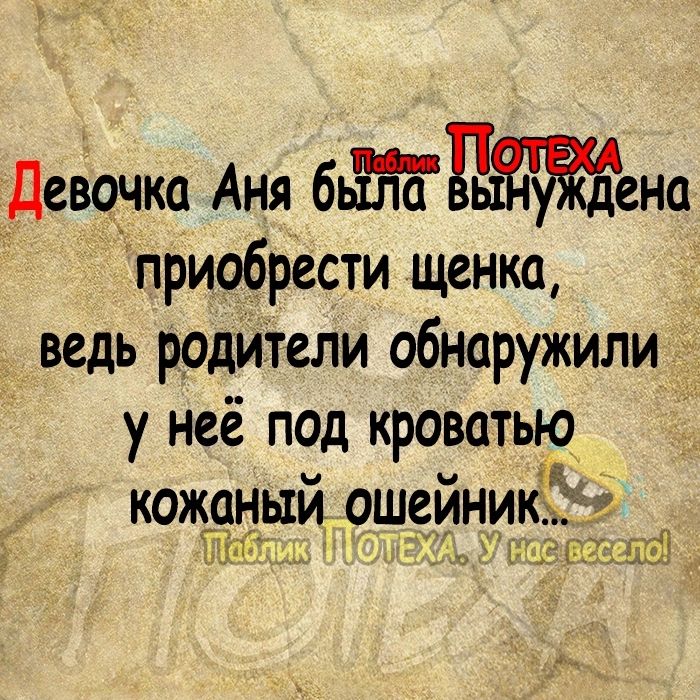 Девочка Аня 6Рена приобрести щенка ведь родители обнаружили у неё под кроватью кожрньщ ошрйникЁ