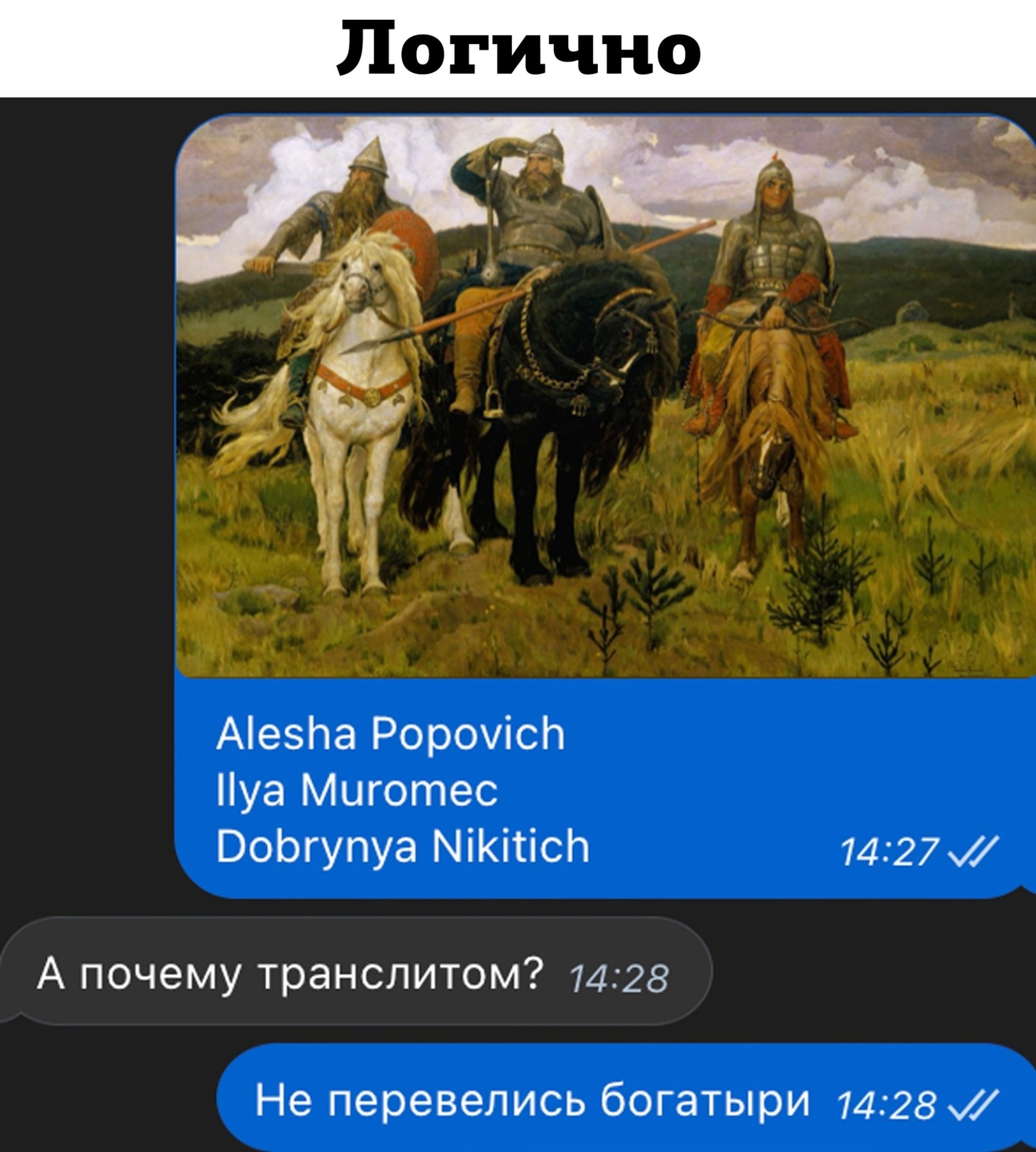 Аіезна РорочісЬ уа Миготес ВоЬгупуа МіКікісЬ 1477 А почему транслитом и 28 Не перевелись богатыри 1428