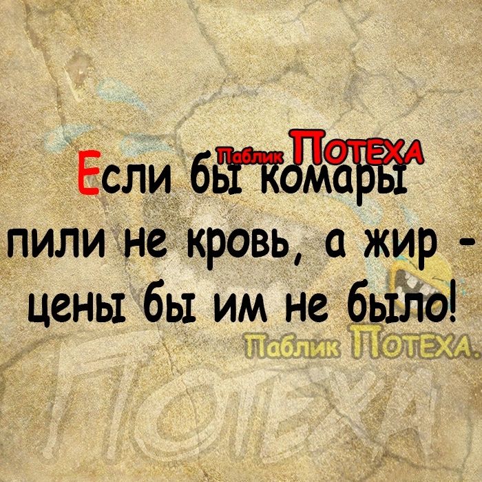 Если бтдж пили не кровь 0 жир цены бы им не было ч ф 0 КЭЩ