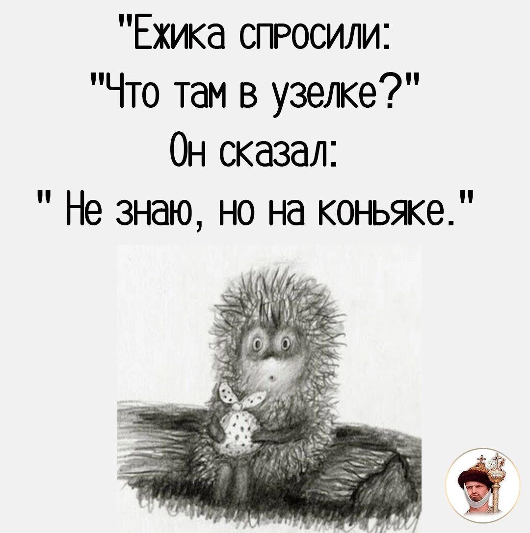 Ежжа СПРосили Что там в узеке Он сказал Не знаю но на коньвке