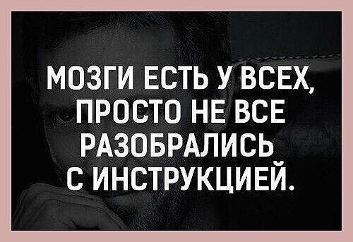 МОЗГИ ЕСТЬ У ВСЕХ ПРОСТО НЕ ВСЕ РАЗОБРАЛИСЬ_ С ИНСТРУКЦИЕИ